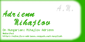 adrienn mihajlov business card